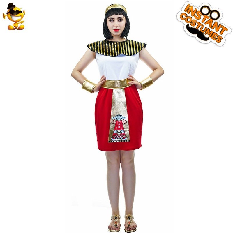 Mascarada etapa rendimiento traje de Halloween Cosplay ropa de fiesta niña grande Reina Egipcia