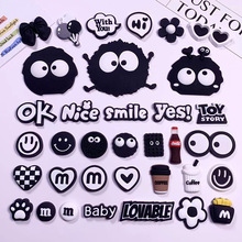 大号煤球DIY软胶配件洞洞鞋拖鞋扣装饰 水杯手机壳气囊支架冰箱贴