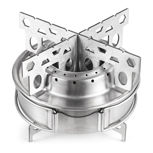 Stainless Steel Outdoor Cooking Stove Liquid Solid Alcohol Stainless Steel Portable Camping Small Alcohol Stove Small Bracket