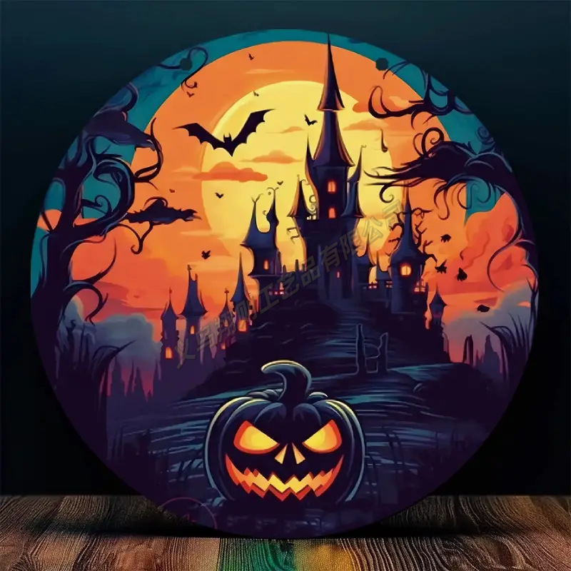 Transfronterizo serie de Halloween acrílico captador de sol artesanía decoración creativa colgante acrílico disco
