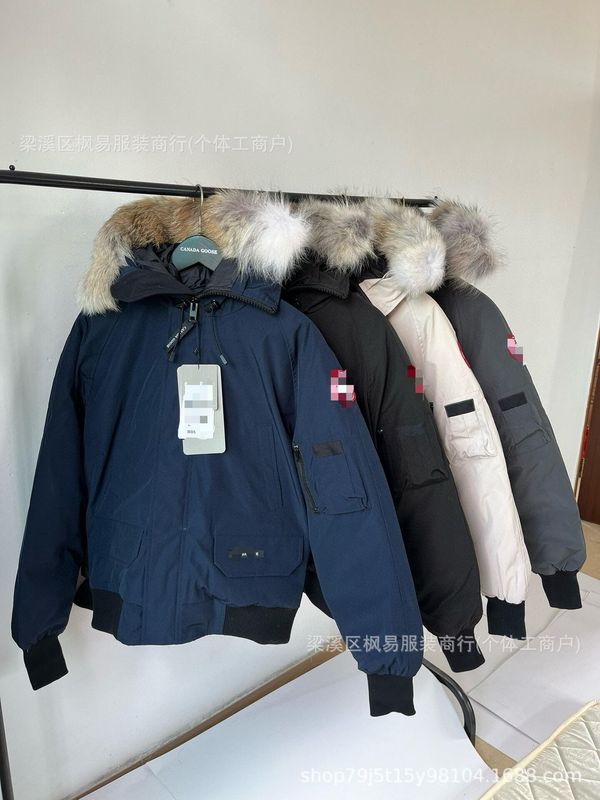 跨境25fw美潮冬季手臂徽章飞行员夹克羽绒服棉连帽外套徽章设计|undefined