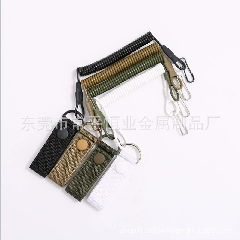 Amazon горячие продажи новый открытый полицейский тактический пистолетный шнур/пружинный телескопический эластичный резиновый шнур