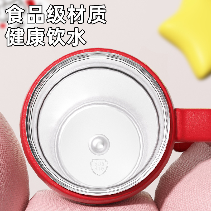 2025年新型大容量ハンドル付きカップ316ステンレス保温カップ大容量保温保冷ストロー付き水筒|undefined