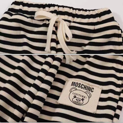 Spring and Autumn Children's Striped Versatile Sweatpants for Girls and Boys, Loose Casual Pants for Kids, Wholesale Korean Style