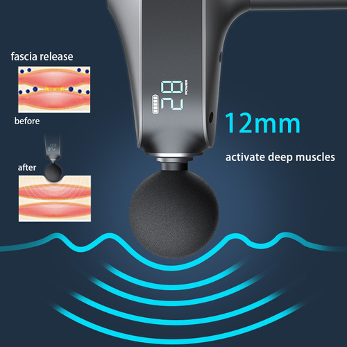 Foreign trade fascia gun new electric neck and back massage gun muscle relaxation massager fitness fascia grab cross-border