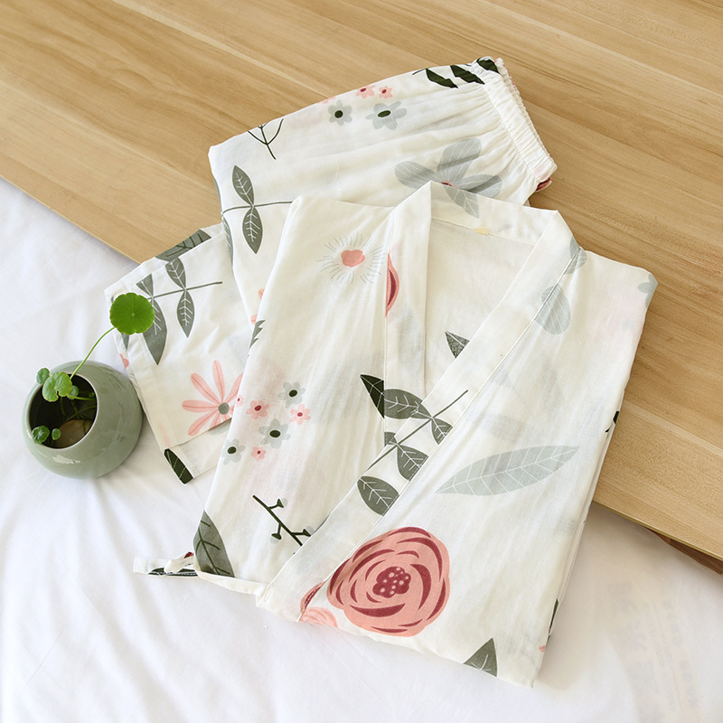 Summer gauze Japanese cute thin pijama