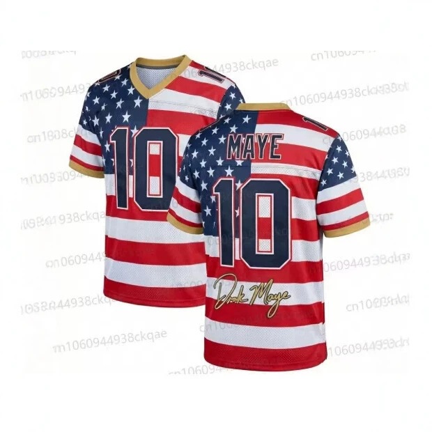 2026 New Men's New Shirt Champion Patch American Football Sportswear Sports Casual 3D Printed Short Sleeve Top