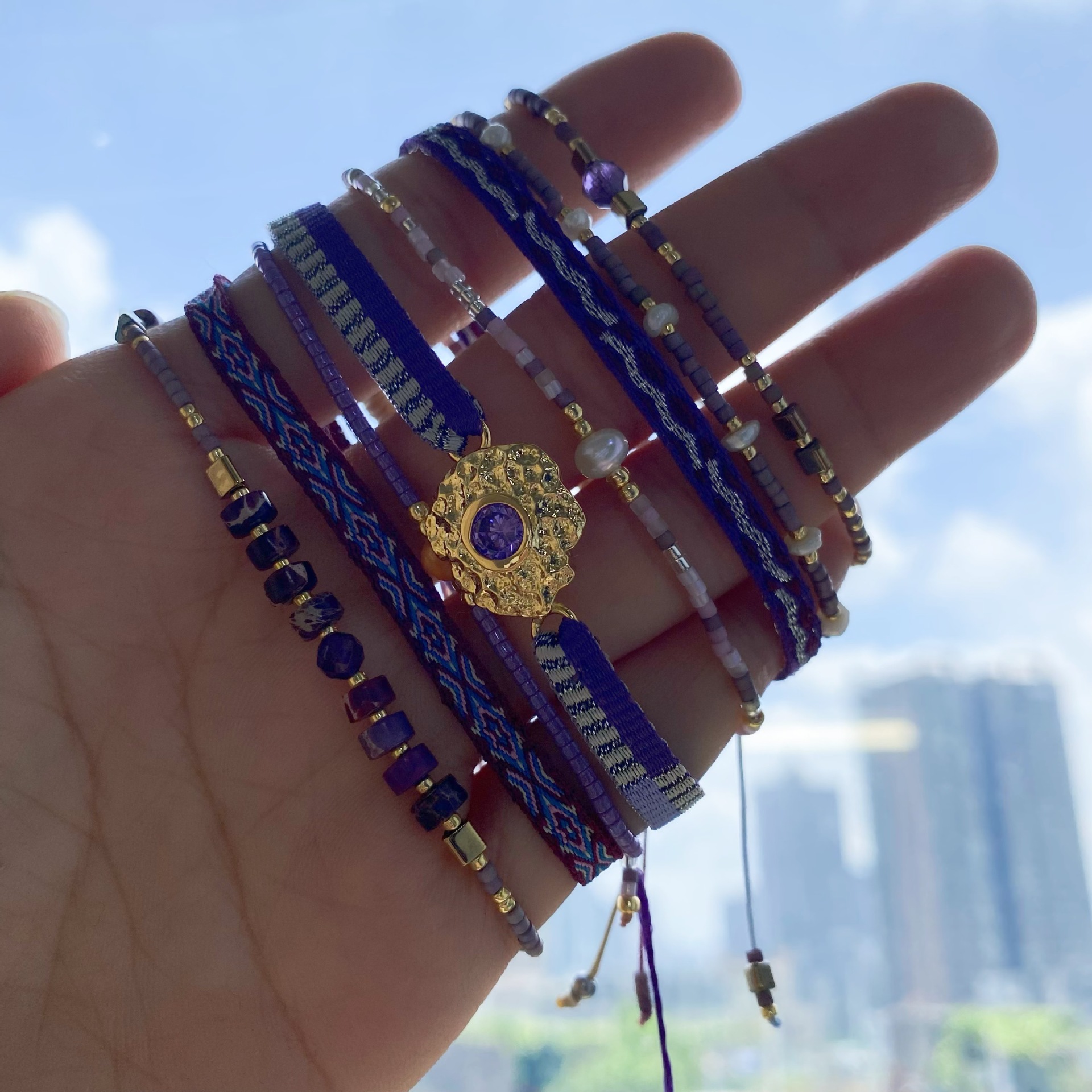 Fashion Argyle Silk Thread Knitting Womenu0027S Bracelets 1 Piece