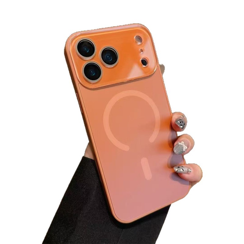 适用iPhone17Pro磨砂肤感磁吸充电手机壳苹果16秒变17大视窗全包|undefined