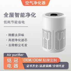 亚马逊跨境新款空气净化器便携式桌面高效滤芯除异味醛空气清新机