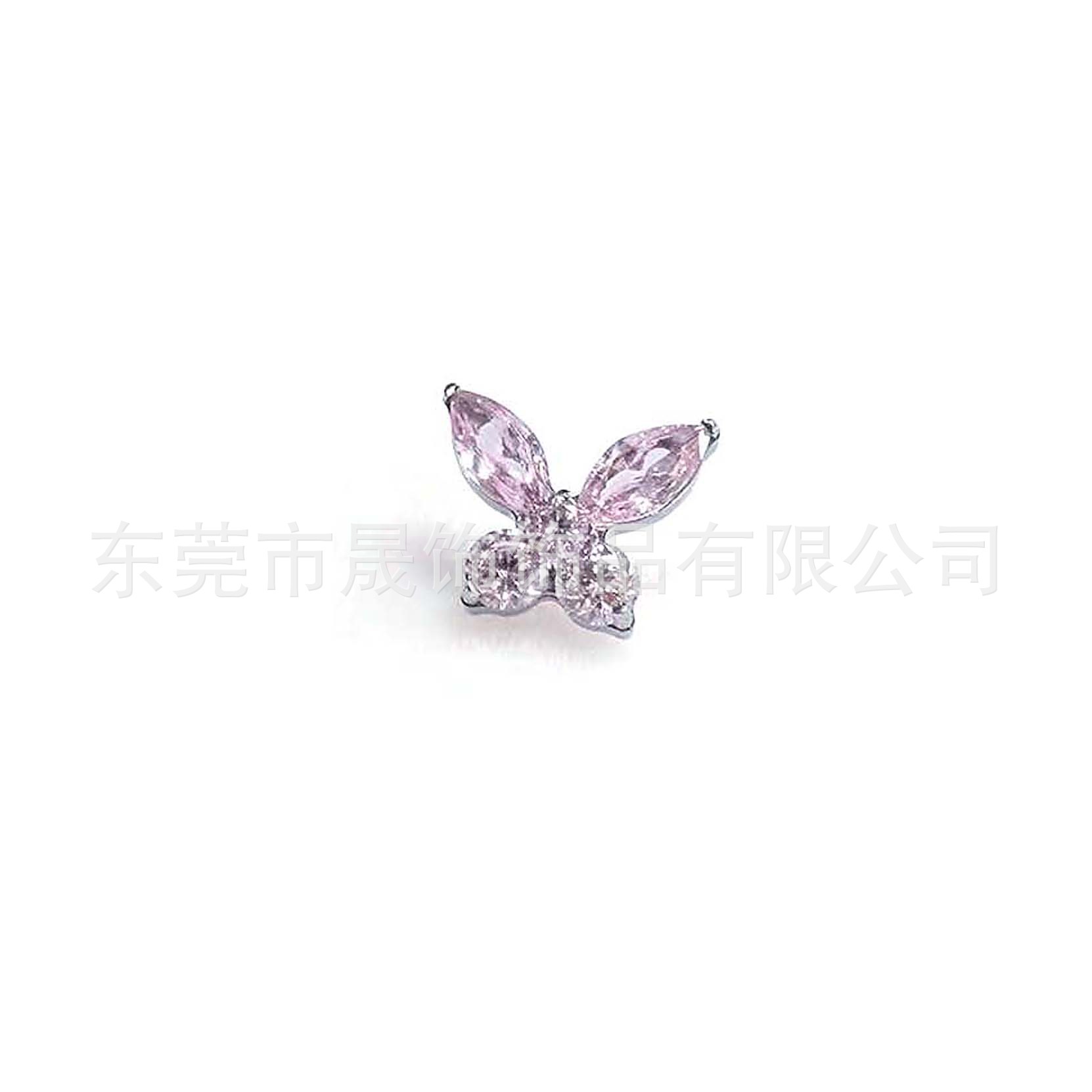 F136 Titanium Studded 五 Diamond Butterfly Ear Stud Cubic Zirconia Labret Stud G23 Implant Grade Titanium Piercing Jewelry Helix Cartilage Stud 风