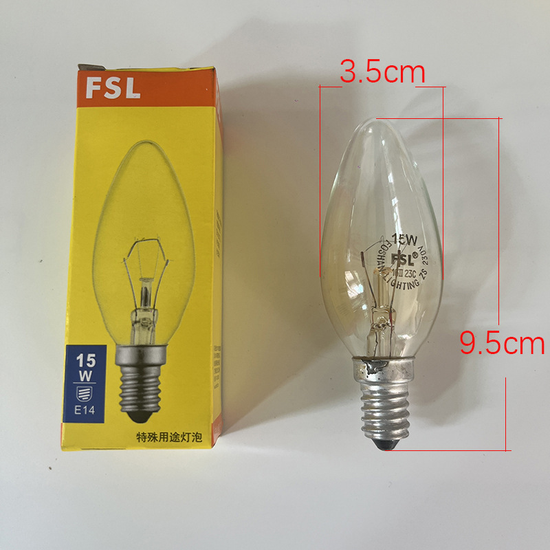 lámpara incandescente filamento de tungsteno atenuable esmerilado lámpara de tornillo de vela transparente