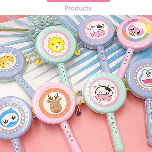 Baby Toys Cartoon Rattle 0-3 Years Old Kindergarten Baby Early Education Hand Bell Shaker Wholesale Children's Toys 