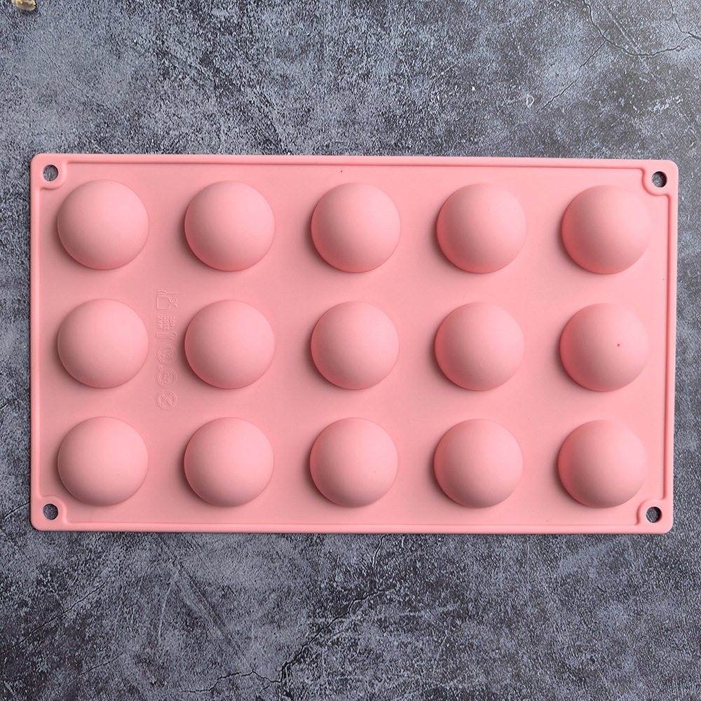 24 pequeñas semicirculares 437 molde de silicona para pastel de chocolate molde de pan herramientas de panadería de jalea