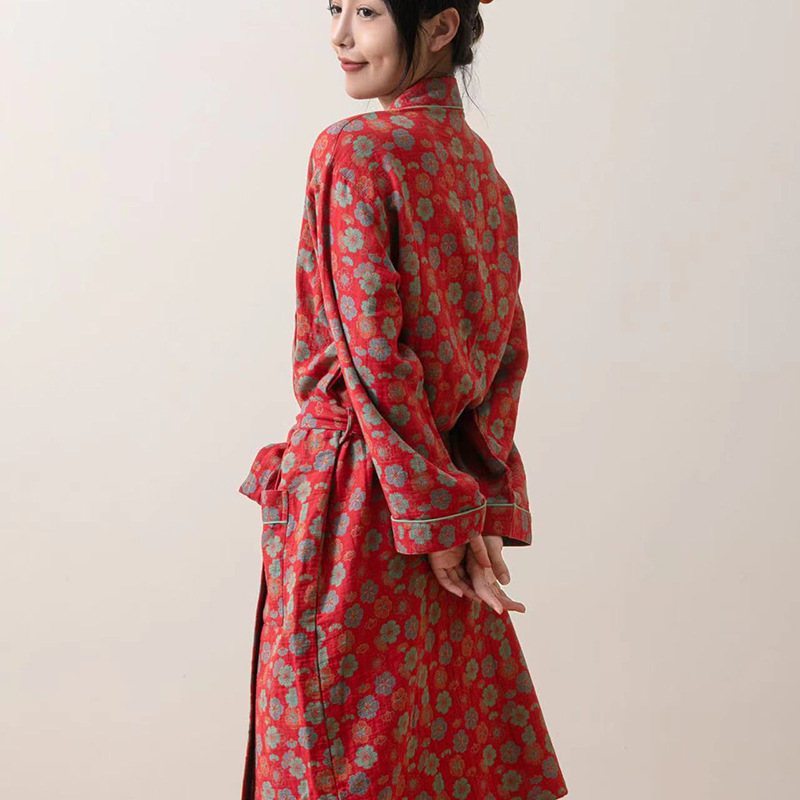 순면 더블 레이어 원사 파자마 여성 여름 드라이 통기성 퓨어 코튼 더블 레이어 코튼 파자마 클래스 난통 홈 의류