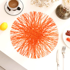 編織餐墊ins風北歐棉麻餐桌隔熱墊拍攝道具家居黃麻裝飾杯墊跨境