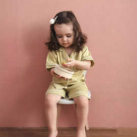 2024韩版儿童家居服妈妈款休闲亲子套装夏季空调服中小童纯棉睡衣