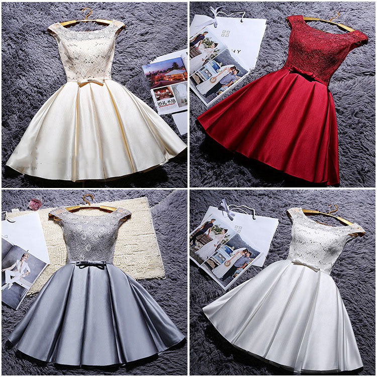 伴娘礼服2025夏季新款姐妹闺蜜团伴娘短款显白显瘦小礼服厂家批发