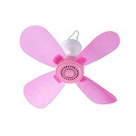 四叶小电风扇 蚊帐扇 宝宝家用小型微风扇 静音学生宿舍小吊扇