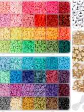 Clay Beads Set Bracelet Necklce Making Bead Letter DIY Kits