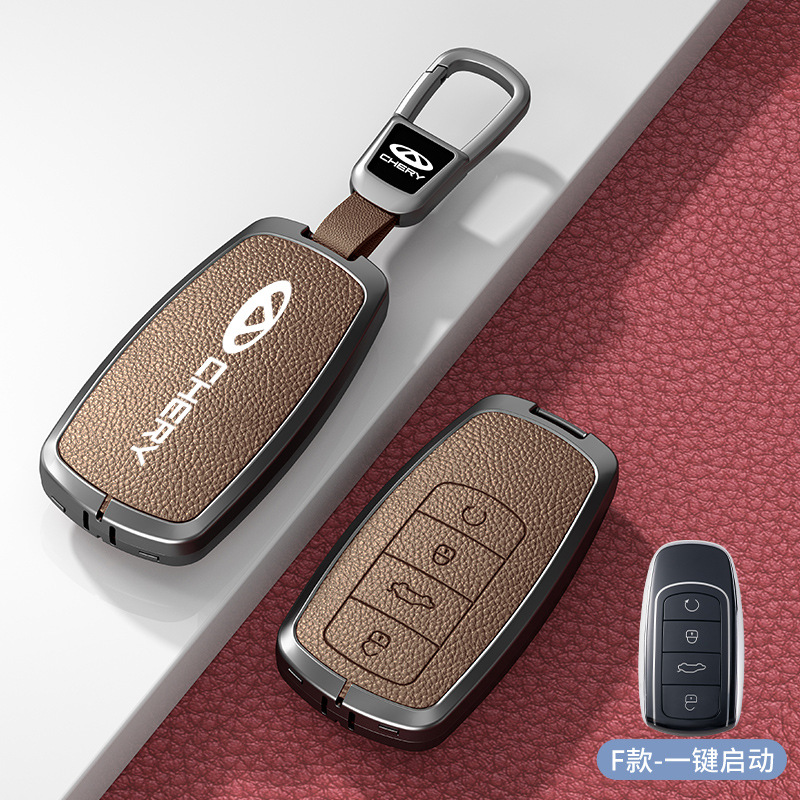 F형 카키색 아연 합금 쉘 + 자동차 로고 사각 버클