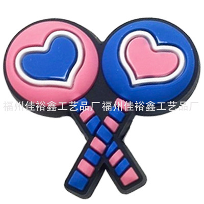 Invierno nuevo colorido unicornio serie agujero Zapatos flor Polaroid Arco Iris pony accesorios para niños transfronteriza en stock