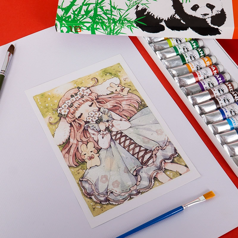 Set, pigment Chinese art gouache for elementary school students, 24 colors