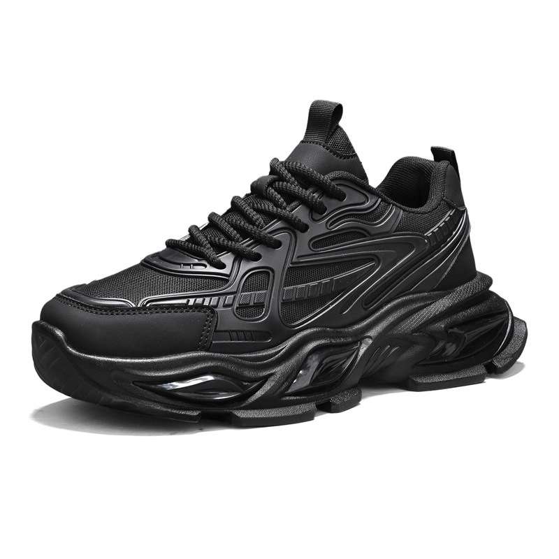 Zapatos de hombre con suela gruesa zapatos de verano 2026 nueva temporada de moda para correr anti-deslizante respirable zapatos deportivos casuales zapatos de moda