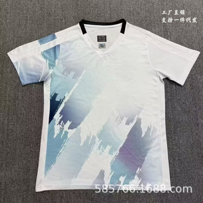 羽毛球服男女款运动短袖高颜值速干衣速干透气运动上衣比赛服潮牌