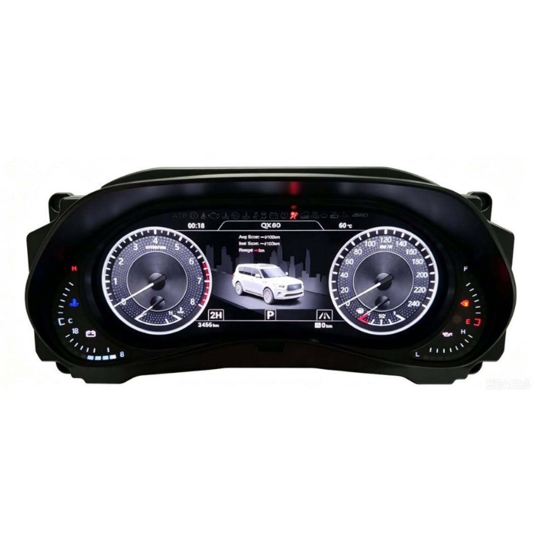 Suitable for Nissan Patrol Y62 and Infiniti Qx Series Modification and Upgrade to Full Lcd Instrument Panel 12.3inch