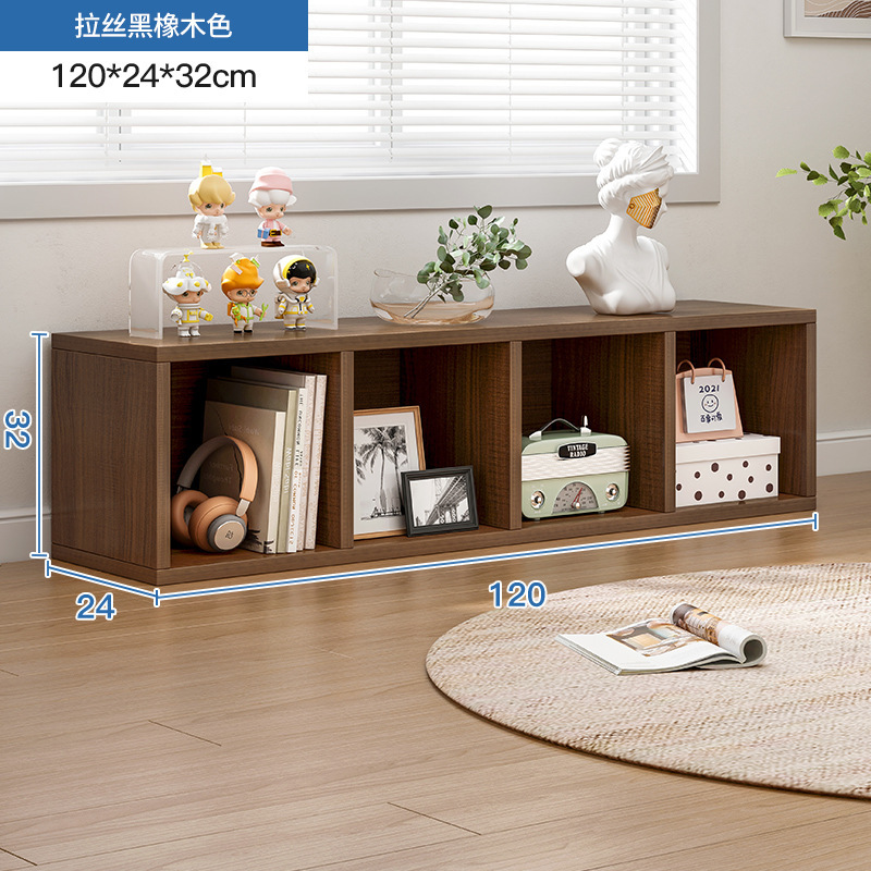 Estantería Estante de piso a techo Estante para libros simple Gabinete a cuadros para el hogar Gabinete de ocho compartimentos Sala de estar Gabinete corto Gabinete de almacenamiento Gabinete de almacenamiento