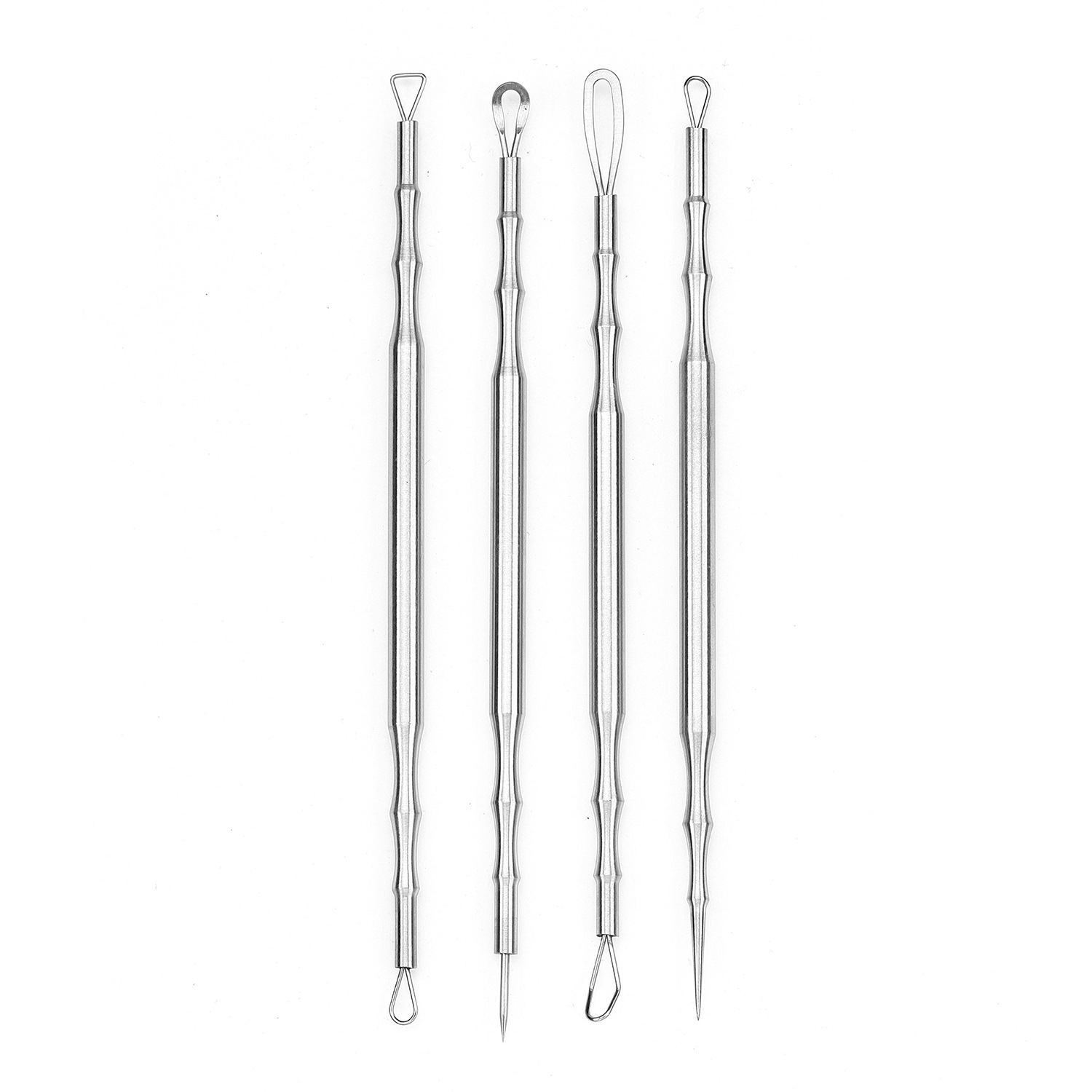 Stainless steel acne needle set to remove acne