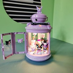 Sanrio series Kuromi Cinnamon Dog Hello Kitty Pudding Dog Pacha Dog Figure Night Light Birthday Gift