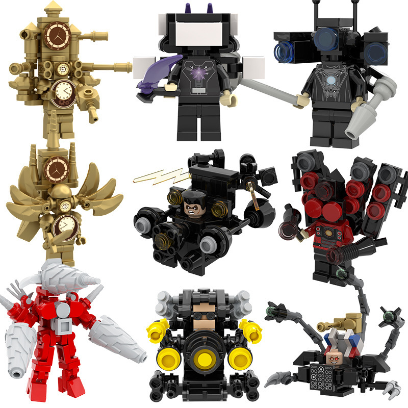 Toilet Man Battle Titan Monitor Man Audio Man TV Man Mini Building Blocks Assembled Man Toy Hand-made Gift