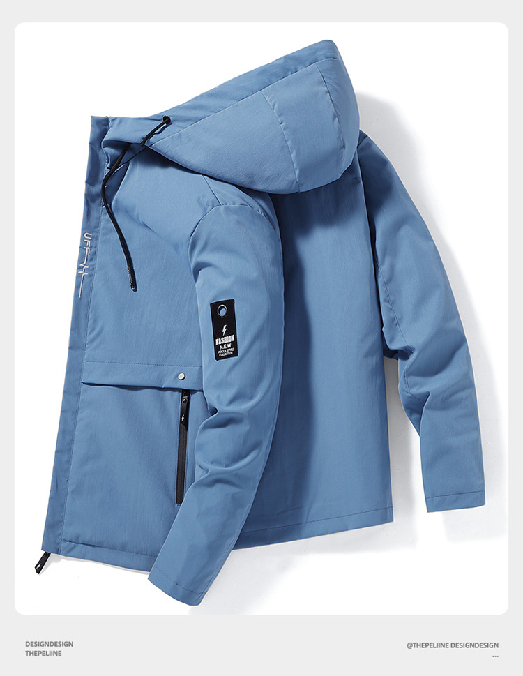 Men's Hooded Down Jacket Casual Autumn Winter Coat For Men_voghion.com