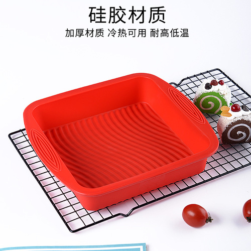 Silicone cake mold set high temperature resistant baking pan wholesale 10 inch cake mold cross-border baking spatula