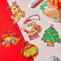 diy no-bake glue painting children's handmade christmas gift toy girl 6 crystal lun graffiti castle test painting making wheel treasure