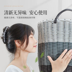 髒衣簍衛生間高顏值的衣服收納筐家用大號容量藤編玩具洗衣籃子