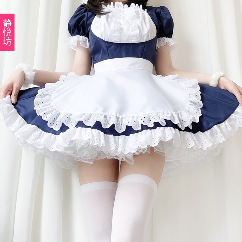 Japanese Akihabara Catwoman Black and White Maid Suit Japanese Anime cosplay Lori cos Maid Uniform Temptation