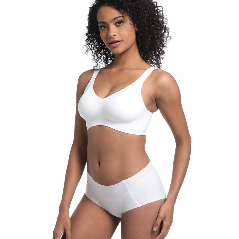 Straps, underwear, thin wireless bra, set, European style