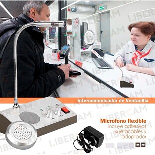 Zerui Window two -way intercom, bank hospital station ticket counter gear port dialogue loudspeaker player