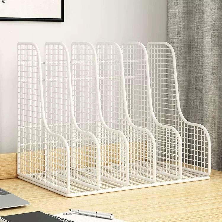 Полка для документов Металлический рабочий стол Рабочий стол a4 Книжная стойка с четырьмя колонками Папка для хранения файлов Книжная полка