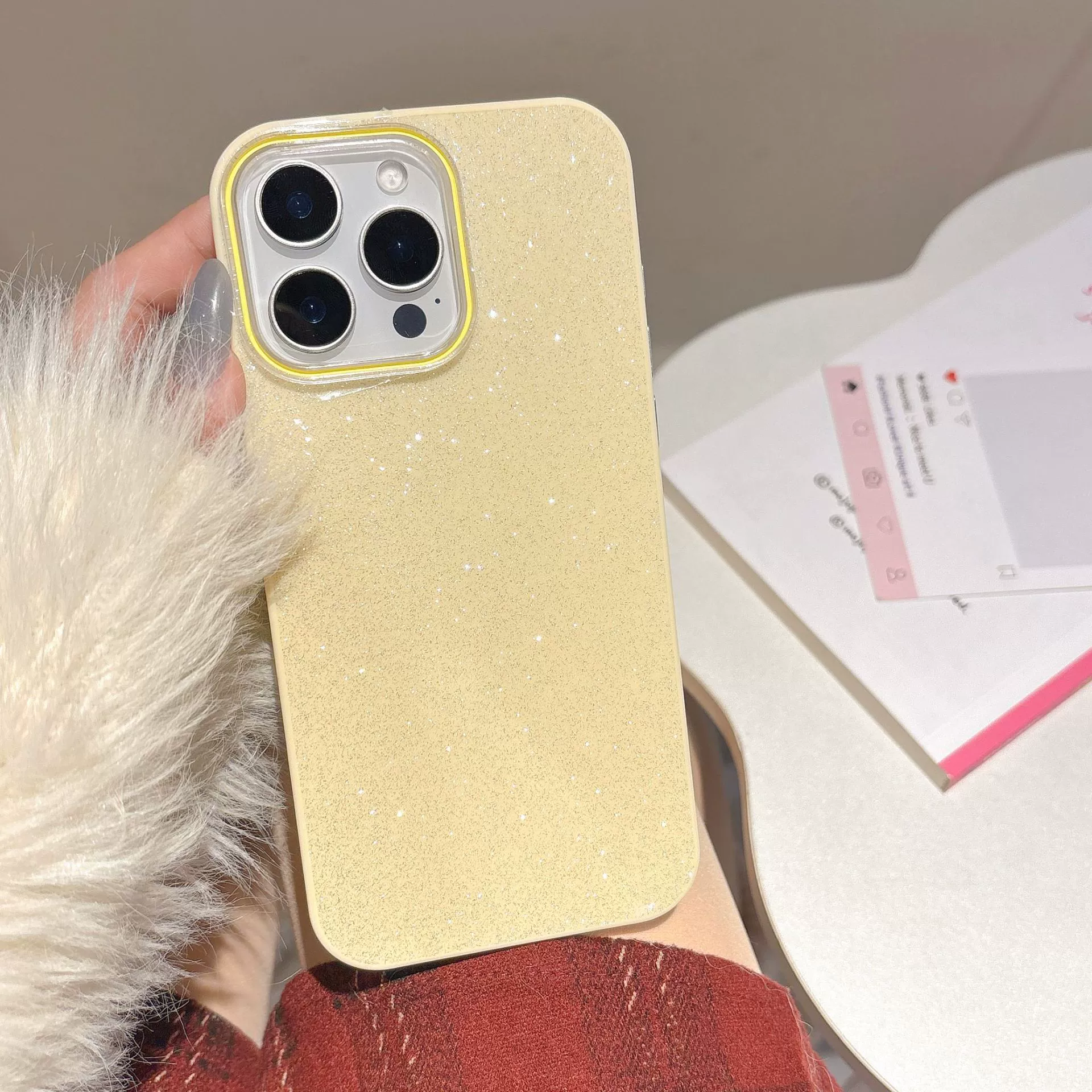Apple, прозрачная пудра loose, совместимый трендовый чехол для телефона, iPhone16, 16примакс, 14, 13