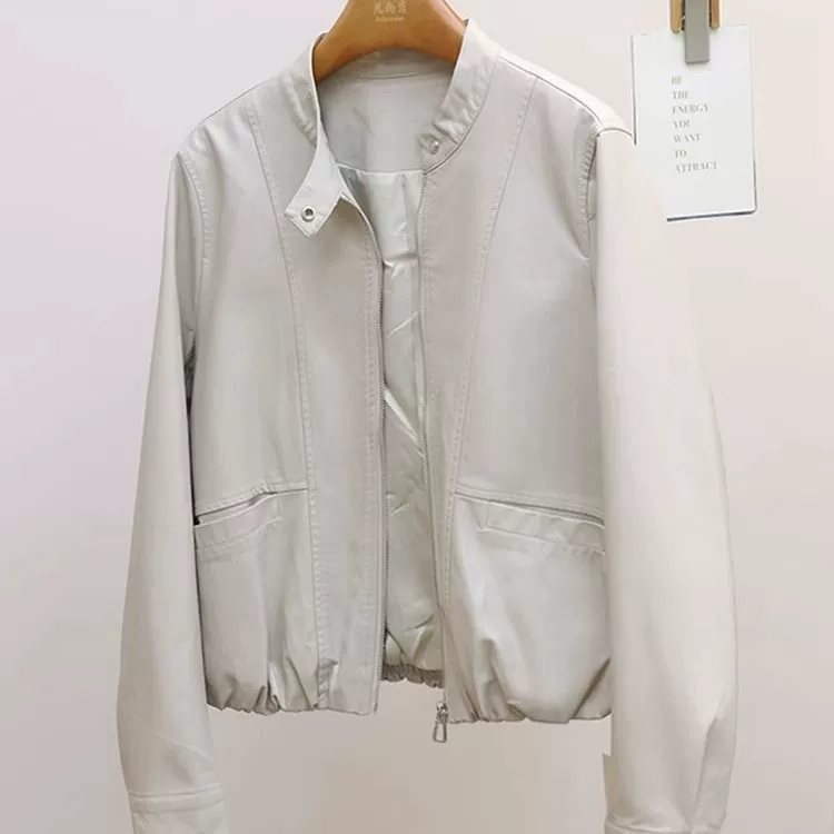 Short spring jacket, oversize, for teenagers