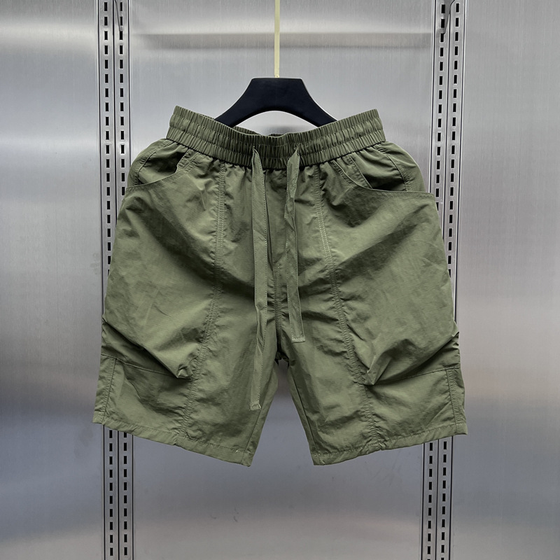 Marque de mode d'été vêtements de travail décontractés cinq trimestres 2024 nouveaux vêtements d'extérieur de sport pantalons de plage hommes grands shorts_voghion.com