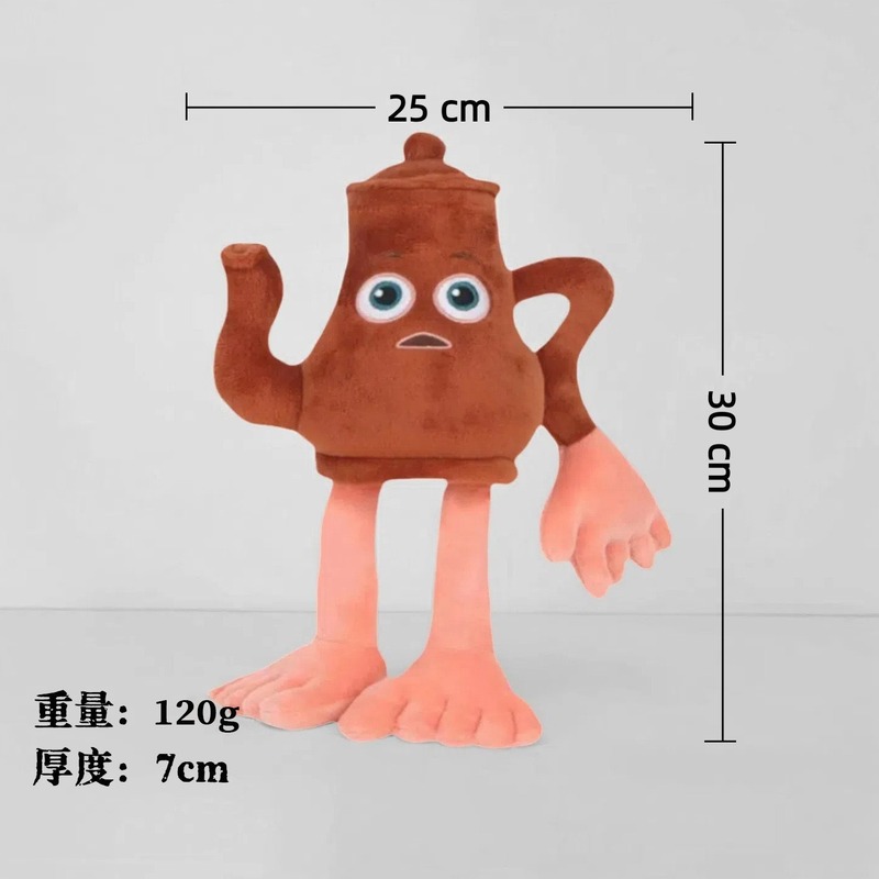 跨境热卖AI美国山海经毛绒公仔 tungtungsahur玩具鲨鱼木棍人玩偶|undefined