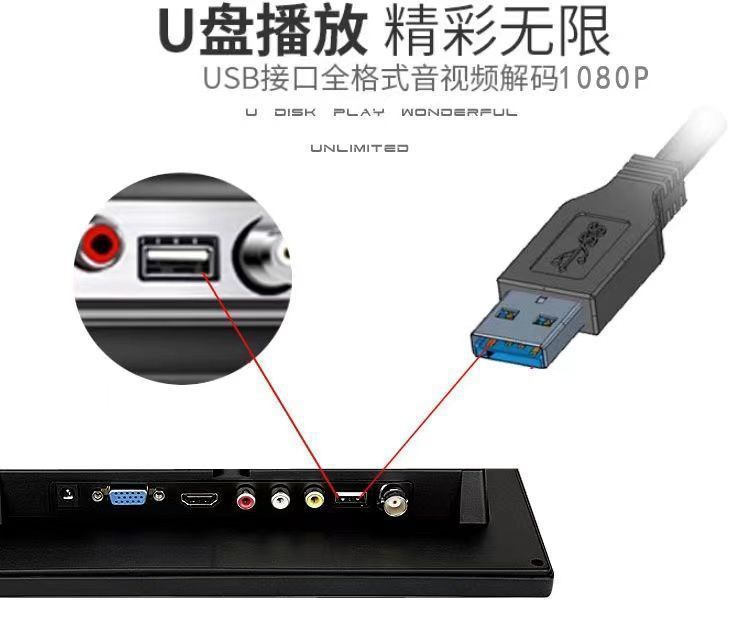 10.1inch Hd Industrial Equipment HDMI Display Vga Computer Monitoring Display 1080P Portable Screen