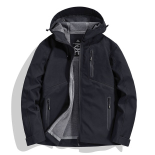 Spring and Summer 2025 New Outdoor Hooded Soft Shell Charge Skin Soft Windproof Waterproof Wear-resistant Scratch-resistant Jacket 8588
