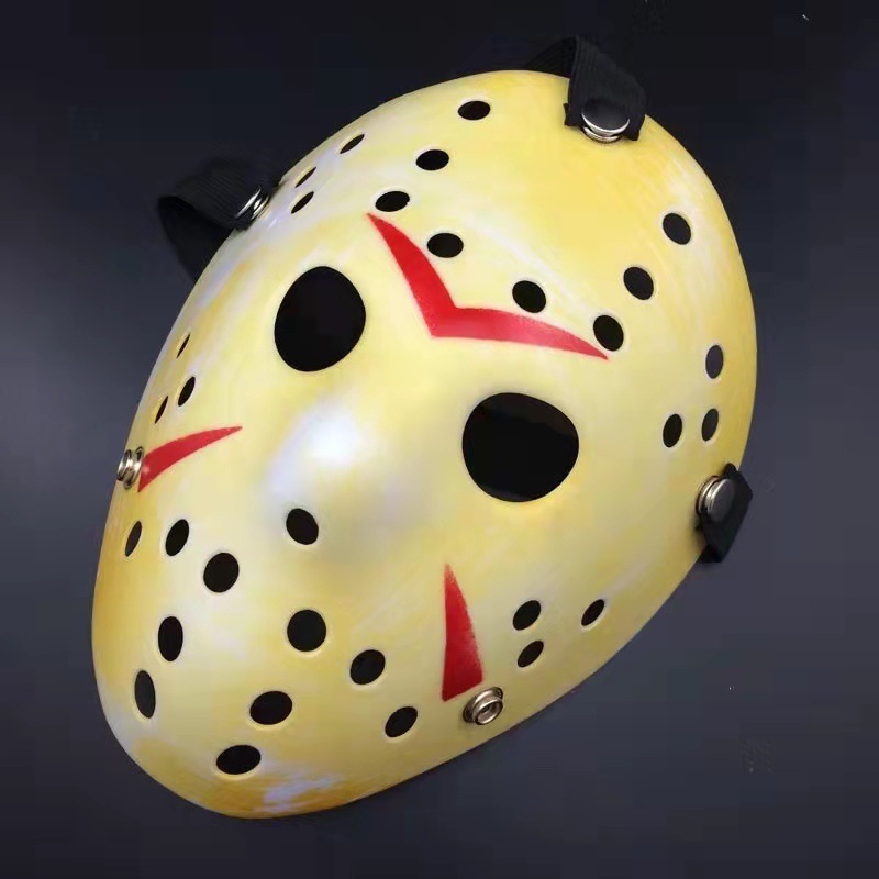 Máscara de Halloween mascarada espesado Jason Cosplay divertido completo cara masculina rendimiento props