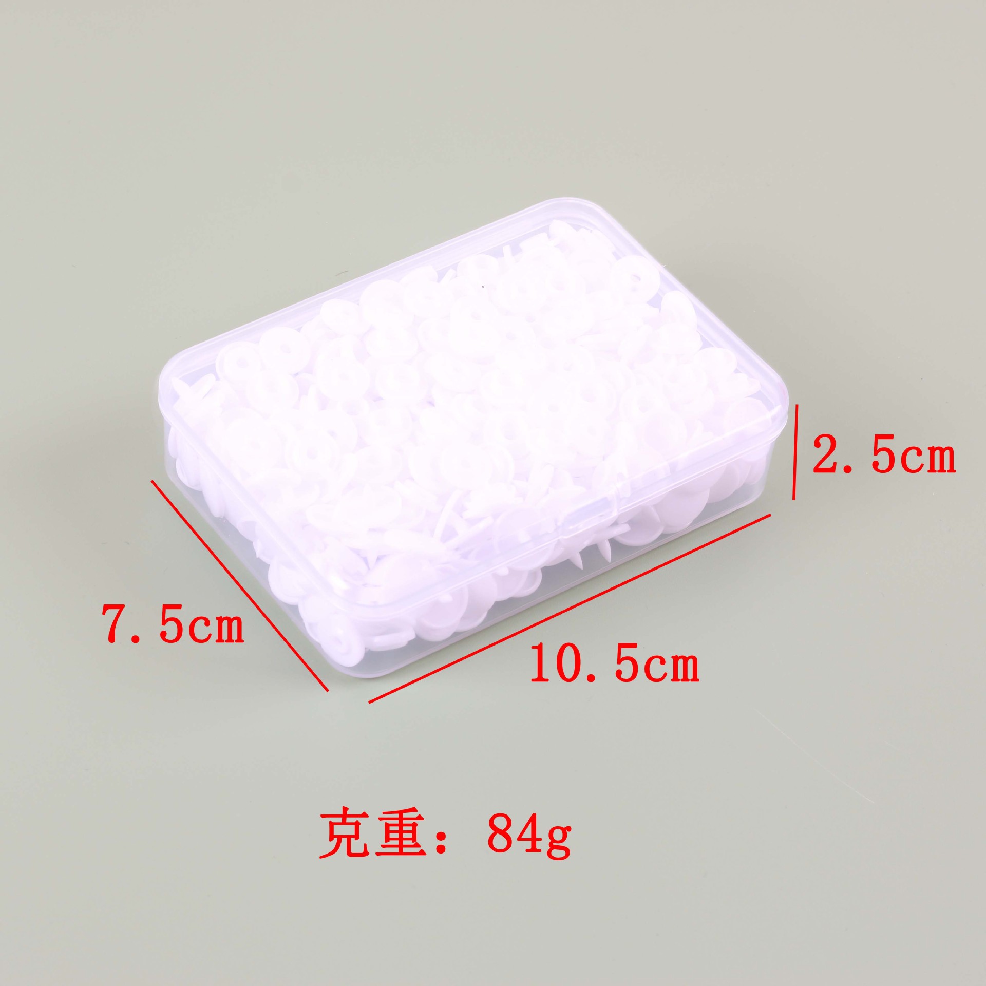 Caja de plástico de cuatro cierre 100 juegos de resina transfronteriza de cuatro cierre T5 color de cuatro cierre